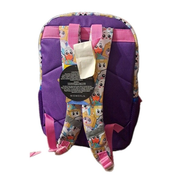 BIOWORLD Lankybox 16" Backpack Big Kid  School Travel Book Bag NWT - Picture 5 of 9